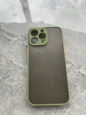 Sage Frosted Case w/ Peach Buttons